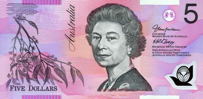 5 австралийских долларов