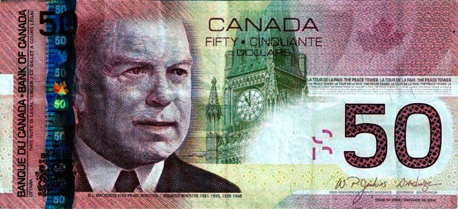 50 долларов Канады