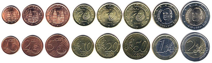 монеты Евро Испании