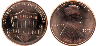 1 цент США