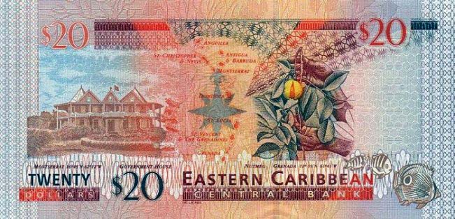 20 восточно-карибских долларов