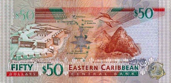 50 восточно-карибских долларов